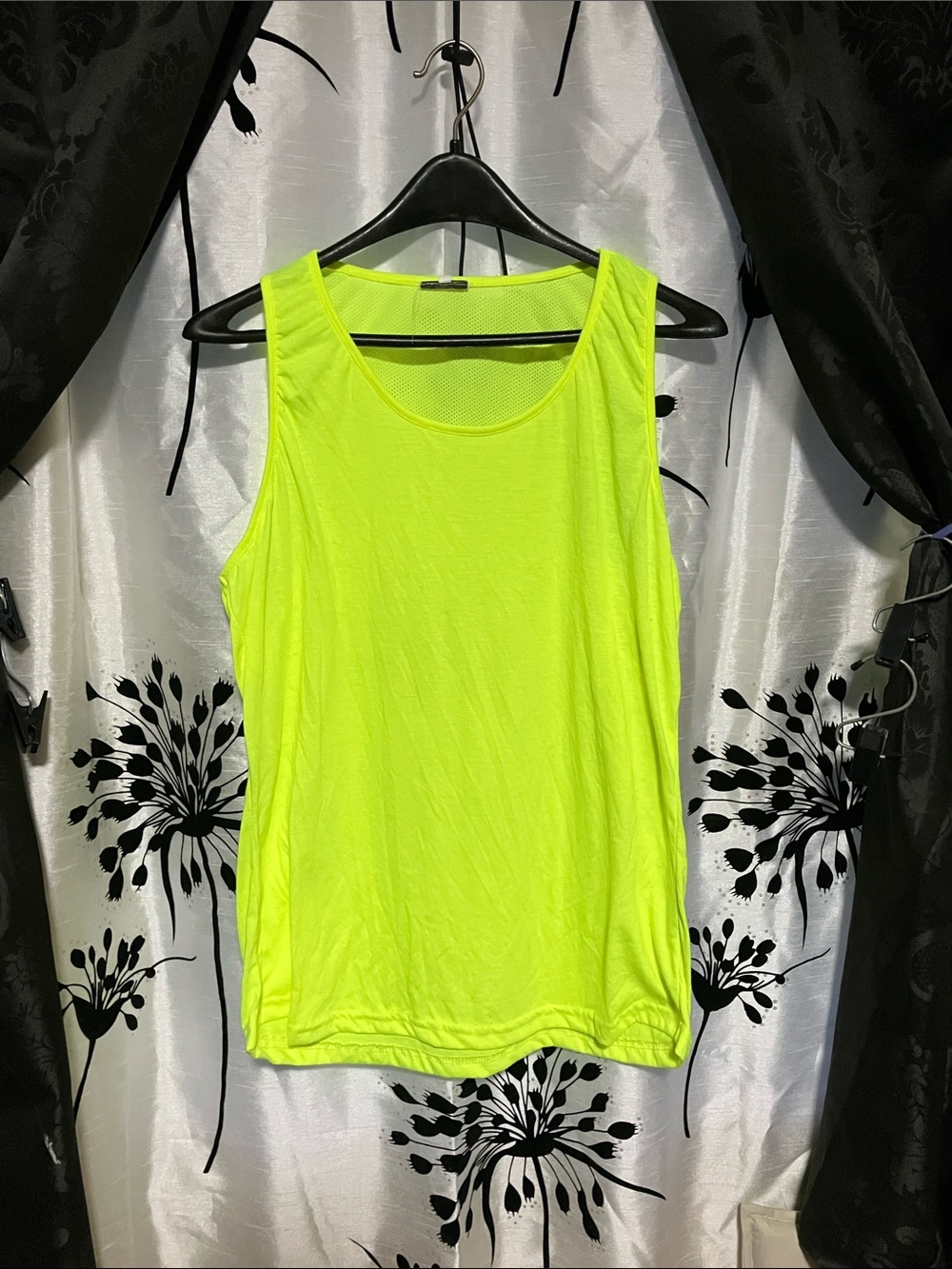 Source Unknown Neon Yellow Women's Athletic Tank Top